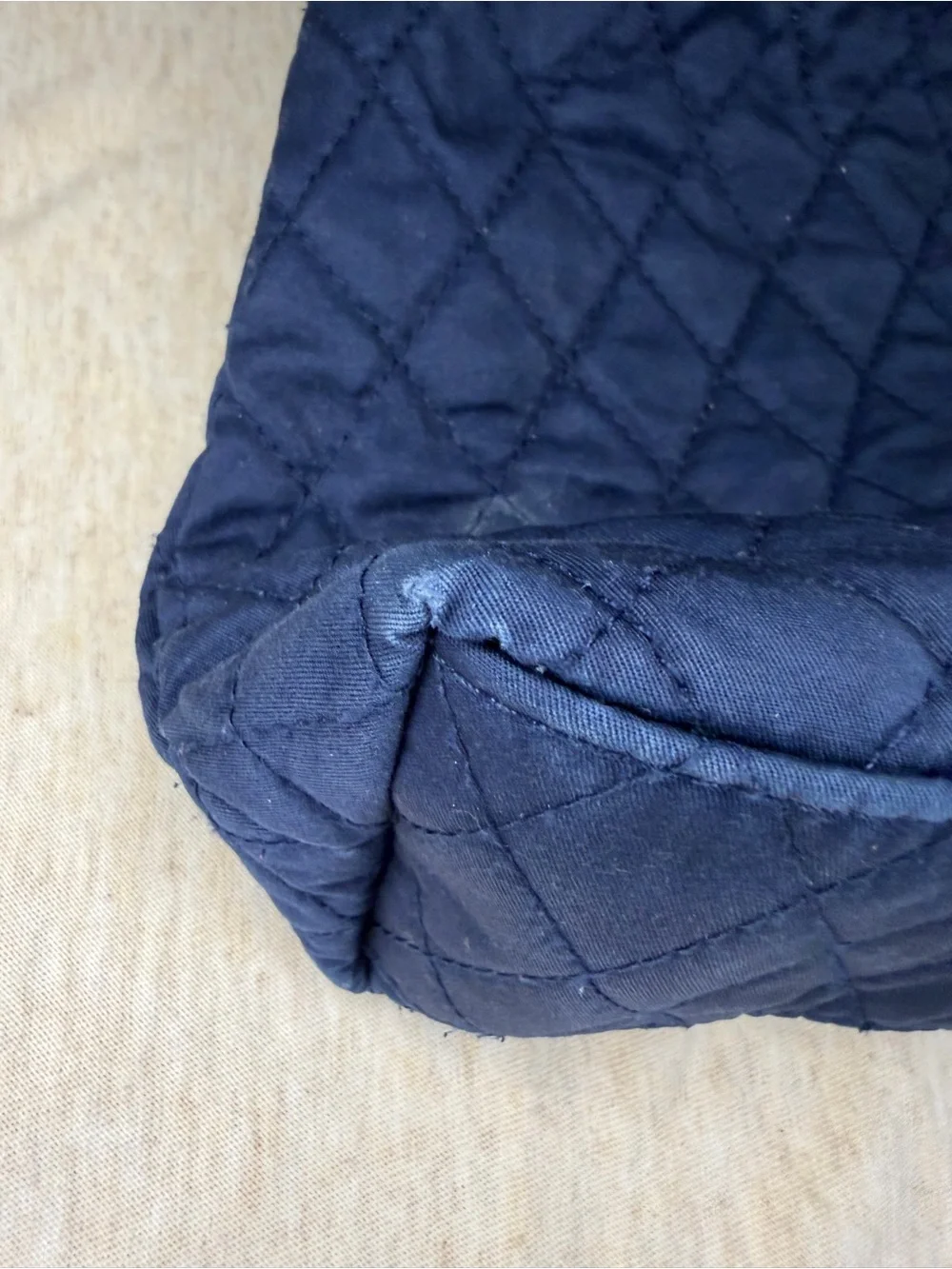Vera Bradley Navy Blue Quilted Hipster Crossbody Bag Retired Solid